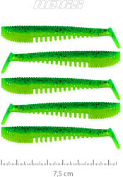 Nevis Impulse Shad 7.5cm 5db/cs (Poison green) (9721-843)