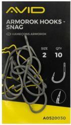 Avid Carp ARMOROK HOOKS - SNAG BARBED - SIZE 1 (A0520029)
