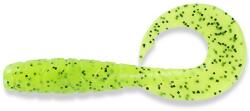 Fishup Fishup_Mighty Grub 3.5" 7Pcs. 055 - Chartreuse/Black (FHL55-116)