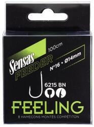 SENSAS Elõkötött horog Feeling 6215 100cm 8db 18/0, 12mm (73851)