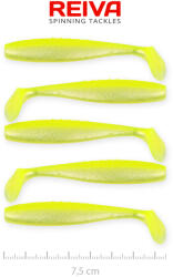 Reiva Flat Minnow shad 7, 5cm 5db/cs (Flash Lemonade) (9902-806)