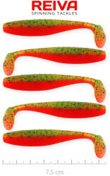 Reiva Flat Minnow shad 7, 5cm 5db/cs (Crazy Tomato) (9902-802)