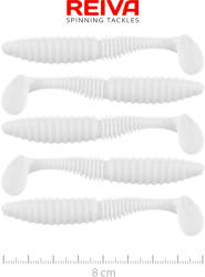 Reiva Zander Power Shad 8cm 5db/cs (Classic White) (9901-801)
