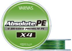 VARIVAS Absolute Premium Pe X4 150m #0.4 0.108mm 9.5Lb Marking Green (V126221)