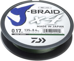 Daiwa J-Braid X4 (dark green, 0.17mm, 8.40kg, 135m) (12741-017)