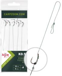 Carp Zoom Feeder Competition Power Feeder Rig KO. 9 kötött method elõke, 10cm, #10; 10 mm; o0, 18mm, 5db (CZ6604)