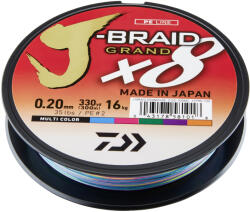Daiwa J-Braid Grand X8 multi-color, 0.13mm, 8.50kg, 150m (12795-013)
