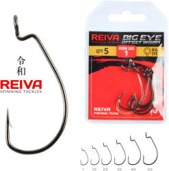 Reiva Offset Worm Big eye 4/0 3db/cs (9961-400) - jadabo