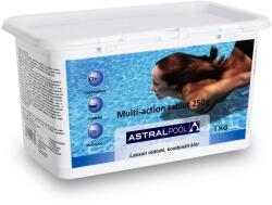 Astral Pool Multi-Action lassan oldódó kombinált klór tabletta 1 kg (34438)