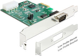Delock PCI Express Kártya 1 x Soros RS-232 Nagy Sebességű 921K Tápfeszültséggel - fizz