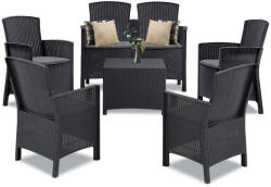 Leziter Lima III 6 személyes kerti bútor garnitúra grafit LBIL4GAR-GRA_LBILSZ-GRA_2