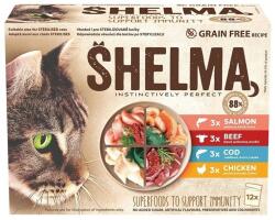 Shelma Cat hús és hal zseb mártásban 48 x 85 g