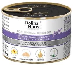 Dolina Noteci Premium Junior Small Breed Rabbit Liver & Deer Tongues 12 x 185 g