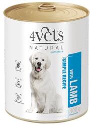 4Vets NATURAL Simple Recipe with Lamb 12 x 800 g