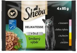 Sheba Delikatesse Vegyes válogatás tasak zselében 12 x (4 x 85 g)