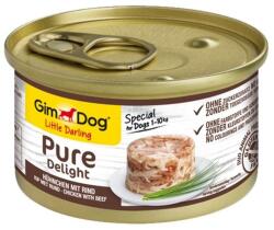 Gimborn GimDog Pure Delight, csirke + marha 6 x 85 g
