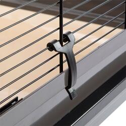 Ferplast PLANETA tágas madárkalitka, fekete - 99, 5 x 53 x 171, 5 cm