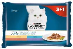Gourmet Perle alutasakos macskaeledel, mini szeletek szószban 48 x 85 g