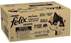 FELIX Fantastic Multipack - csirke, marhahús, tonhal és tőkehallal zselében 80 x 85 g