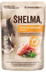 Shelma Cat csirke-paradicsom-gyógynövények mártásban 28 x 85 g