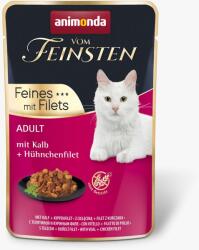 Animonda Vom Feinsten Cat Adult - borjú- és csirkefilé 12 x 85 g