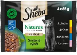 Sheba Natures Collection Vegyes válogatás tasak szószban 6 x (4 x 85 g)