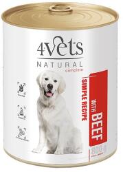 4Vets NATURAL Simple Recipe with Beef 12 x 800 g
