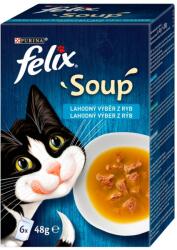 FELIX Soup Delicious válogatás tőkehalból, tonhalból és lepényhalból 18 x 48 g