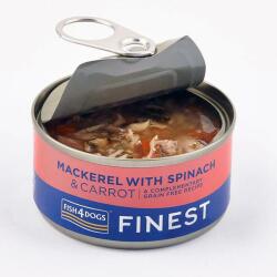 Fish4Dogs Finest Mackerel with Spinach 85 g