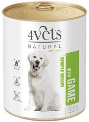 4Vets NATURAL Simple Recipe with Game 12 x 800 g