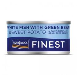Fish4Dogs Finest White Fish with Green Bean 12 x 85 g