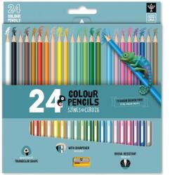 Ars Una Háromszögletű színes ceruza 24 db + hegyező (5993120022678)