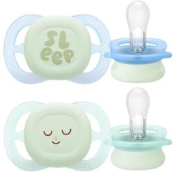Philips Avent Ultra Start Night, Suzeta strălucitoare în întuneric, 0-2 luni - 2 bucăți