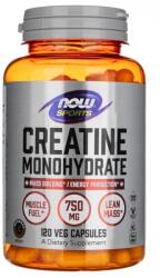 NOW Creatină monohidrat 750 mg - 120 capsule vegetale