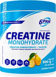 6PAK Creatină monohidrat, Aromă de lămâie - 500 g