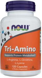 NOW Tri-Amino (L-Arginină, L-Ornitină, L-Lizină) - 120 capsule