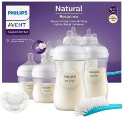 Philips Avent Set de sticle cadou pentru bebeluși - 4 sticle + suzetă + perie - ro - 202,69 RON