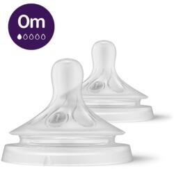 Philips Avent Suzetă naturală responsivă cu debit foarte lent - 2 bucăți