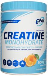 6PAK Creatină monohidrat, Aromă de portocale - 500 g