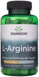 Swanson L-Arginină - Putere maximă 850 mg - 90 capsule