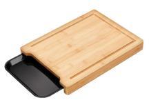 MPM Bambusz vágódeszka tálcával 36 × 27, 5 × 4 cm (SDB-5)