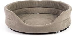 FERA Pat oval pentru caini, gri L 66 x 55 x 17 cm