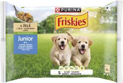Friskies Junior aszpikos nedves kutyaeledel - csirke & borsó 12 x
