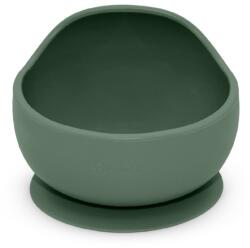 Petite&Mars Take&Match Silicone Bowl tálka tapadókoronggal Misty Green 6 m+ 360 ml