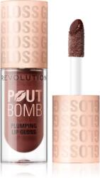 Revolution Beauty Pout Bomb ajakfény nagyobbító hatás árnyalat Espresso Cool Nude 4.6 ml