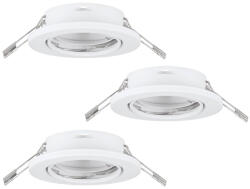 EGLO Süllyesztett lámpa keret, 3 darabos - Agulo Eglo 75674, 3xGU10 foglalattal, 220-240 V, IP20/IP23 (75674)