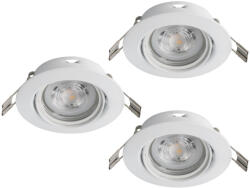 EGLO Süllyesztett lámpa keret, 3 darabos - Favazzina Eglo 901756, 3xGU10 foglalattal, 220-240 V, IP20, fényforrással (901756)