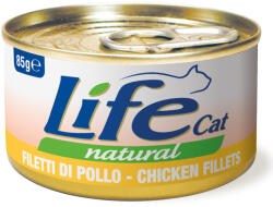  Life Cat Wet 24x85g LifeCat Natural Adult Csirkefilé nedves macskaeledel
