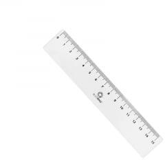 BLUERING Vonalzó 15cm, műanyag