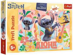 Trefl 100 db-os puzzle - Stitch és barátai akcióban (16495) (16495)